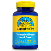 Nature's Life Turmeric Ginger Joint Ease bottle for on-the-go joint comfort support