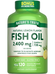 Nature's Truth Fish Oil 2400mg bottle front for daily wellness