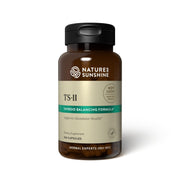 Nature's Sunshine TS II bottle front for thyroid support and overall balance.