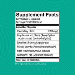 Nature's Sunshine TS II capsules closeup emphasizing convenient daily capsules for glandular support.