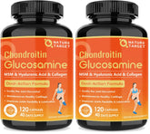 Nature Target Glucosamine Chondroitin bottle front for joint support