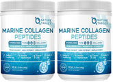 Nature Target Marine Collagen Powder pack two tubs ready for daily use, enhanced routine.
