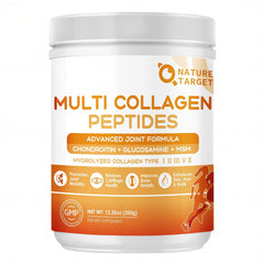 Nature Target Multi-Collagen bottle highlighting joint support and skin vitality