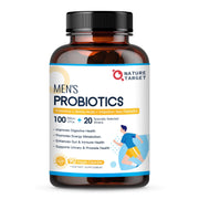 NATURE TARGET probióticos frasco de cápsulas para salud digestiva diaria