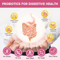 NATURE TARGET Probiotics Women bottle featuring 13 strains for gut balance.
