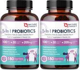 Nature Target Probiotics bottle front shows 100B CFU for daily gut support