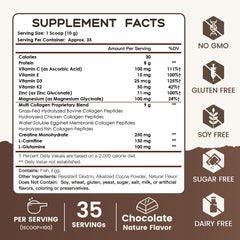 Nature Target scoop-dispensing collagen powder for easy mixing into drinks.