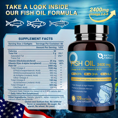 Nature Target Triple Omega 3-6-9 bottle pour for easy dosing.