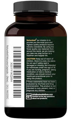 NatureBell Ashwagandha Mucuna 2-in-1 formula label indicating blended ingredients.