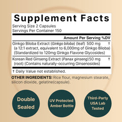 Close-up of NatureBell capsules showing high-dosage formula.