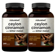 NatureBell Ceylon cinnamon 9000mg bottle showcases potent daily wellness option.