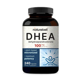 NatureBell DHEA 100mg bottle with capsules for energy support