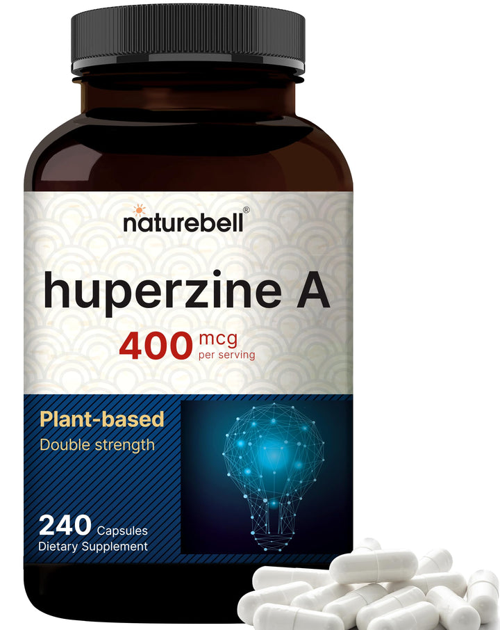 NatureBell Huperzine A bottle front view for focus support