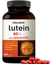 NatureBell Lutein 40mg with Zeaxanthin 1600mcg bottle supports daily eye comfort