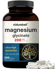 NatureBell magnesio glicinato en botella para un sueño más relajante