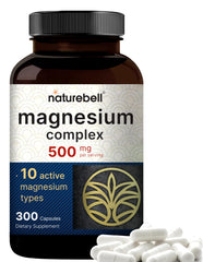 NatureBell Magnesium Complex bottle front with 300 capsules for daily mineral support