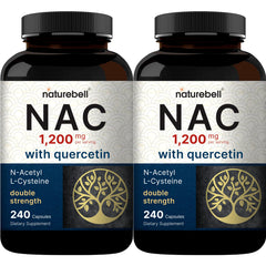 NatureBell NAC with Quercetin bottle front view for daily antioxidant support.