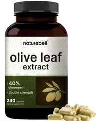 NatureBell Olive Leaf Extract bottle for everyday wellness with high potency