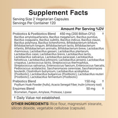 NatureBell Probiotic with 40 strains per serving for a diverse gut microbiome
