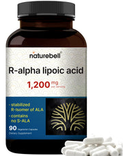 NatureBell R-Alpha Lipoic Acid 1200mg bottle for daily antioxidant support
