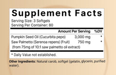 NatureBell saw palmetto extract softgels for urinary and prostate support potential