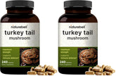 NatureBell Turkey Tail capsules bottle for convenient daily immune support.