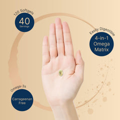NatureBell carrageenan-free, non-GMO omega-3 softgels, soy- and gluten-free.