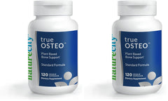 NatureCity True-Osteo bottle showing plant-based calcium for bone support.
