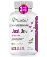 NatureGenX Just One Daily Multivitamin bottle shown for daily routine