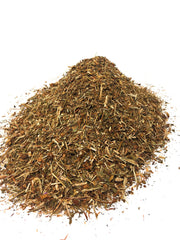 Naturegrail St. John's Wort tea infusion ready to steep into a warm cup.
