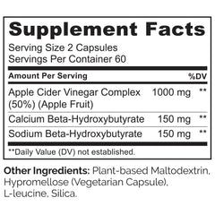 NATURELO keto boost capsules visual emphasizes BHB for potential energy without carbs.