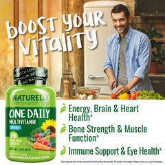 Close-up of Naturelo Mens Multivitamins capsules highlighting plant-based nutrients