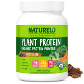 Naturelo Plant Protein Powder Chocolate bottle ready for a post-workout shake.