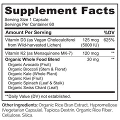 Naturelo vitamin d3 k2 capsules close-up suggest easy daily intake and calcium metabolism support.