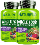 Naturelo Whole Food Multivitamin bottle with immune blend for daily wellness.