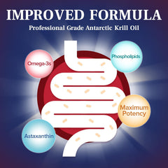 NatureMyst Krill Oil label close-up emphasizing natural, non-GMO ingredients.