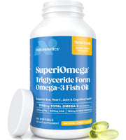 Naturenetics Triglyceride Omega-3 lemon bottle highlighting easy-to-digest softgels for eye comfort