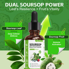 NaturePlanet Soursop Drops label closeup showing vegan non-GMO status