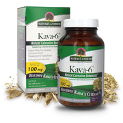 Nature's Answer Kava Root Powder 90 Capsules bottle for on the go calming.