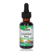 Nature's Answer Licorice Root bottle close-up showing 1000 mg per serving and digestive support potential