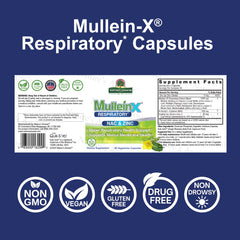 Nature's Answer MulleinX capsules closeup highlighting convenient daily capsules