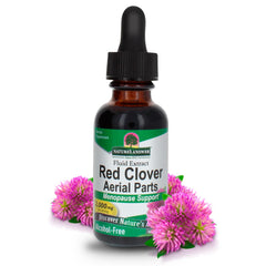 Nature's Answer red clover extract bottle with label signaling wellness support