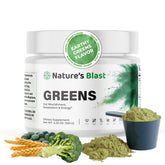 NATURES BLAST Greens powder bottle for daily energy and wellness