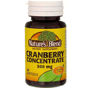 Nature's Blend Cranberry Concentrate softgels bottle for daily wellness routine
