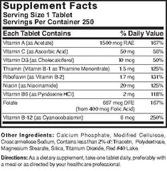 Nature's Blend Daily Vite 250 tablets pack shown for daily routine and travel ease.