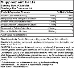 Nature's Blend Glucosamine Chondroitin capsules for convenient daily supplementation.