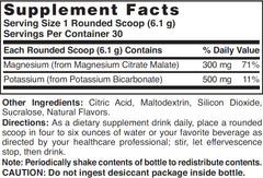 Nature's Blend Magnesium Fizz lemon-lime in a glass, ready for a refreshing daily routine