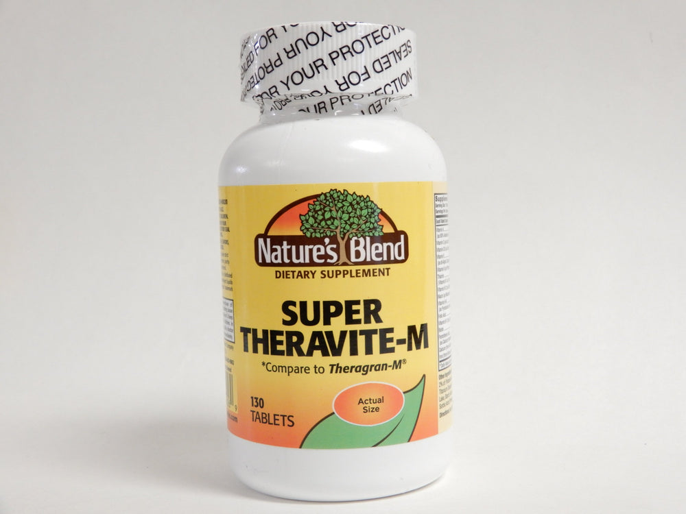 Nature's Blend NAT B Super THERA Vite M TB 130 bottle supports daily nutrition with a balanced blend