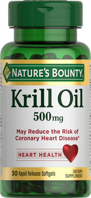 Nature's Bounty Aceite de krill, cápsulas de liberación rápida para absorción superior