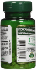 Nature's Bounty B12 microlozenge tablets close-up; convenient 1000 mcg dose in cherry flavor.